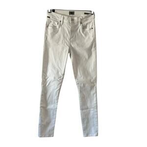 CITIZENS OF HUMANITY ROCKET ANKLE MID RISE SKINNY JEANS WHITE - Size 26 WOMAN